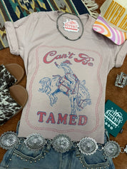 Can't Be Tamed Western Graphic TeePink GravelS