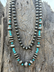 Canyon Pearl Layered Turquoise Beaded Necklace