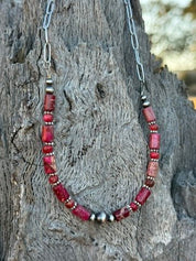 Canyon Rose Paperclip Chain Necklace