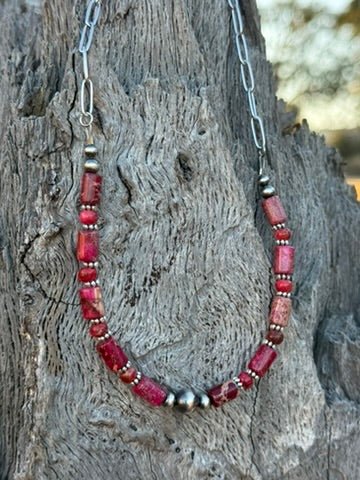 Canyon Rose Paperclip Chain Necklace