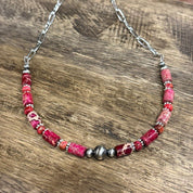 Canyon Rose Paperclip Chain Necklace