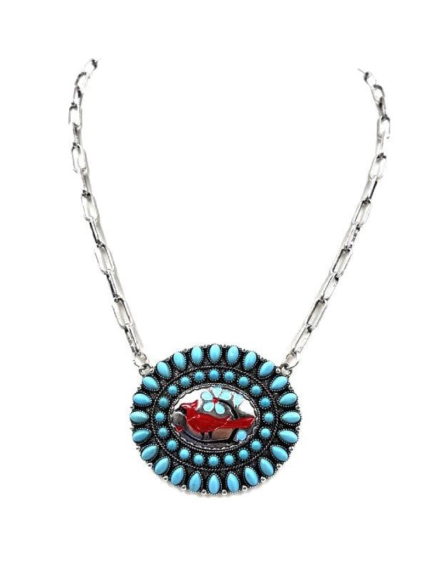Cardinal Sky Turquoise Chain Necklace