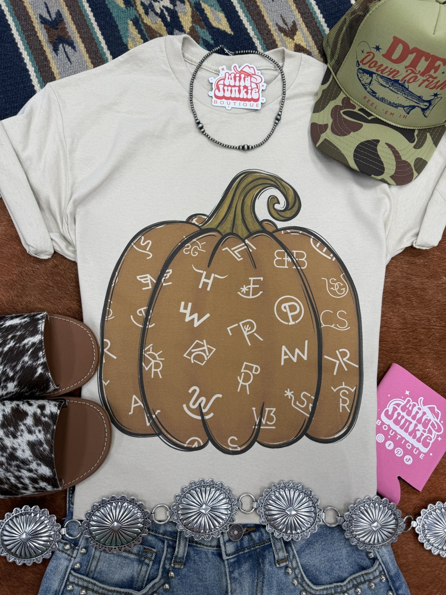 Cattle Brand Pumpkin Graphic TeeCementS