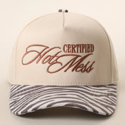 Zebra Certified Hot Mess Embroidered Trucker Hat