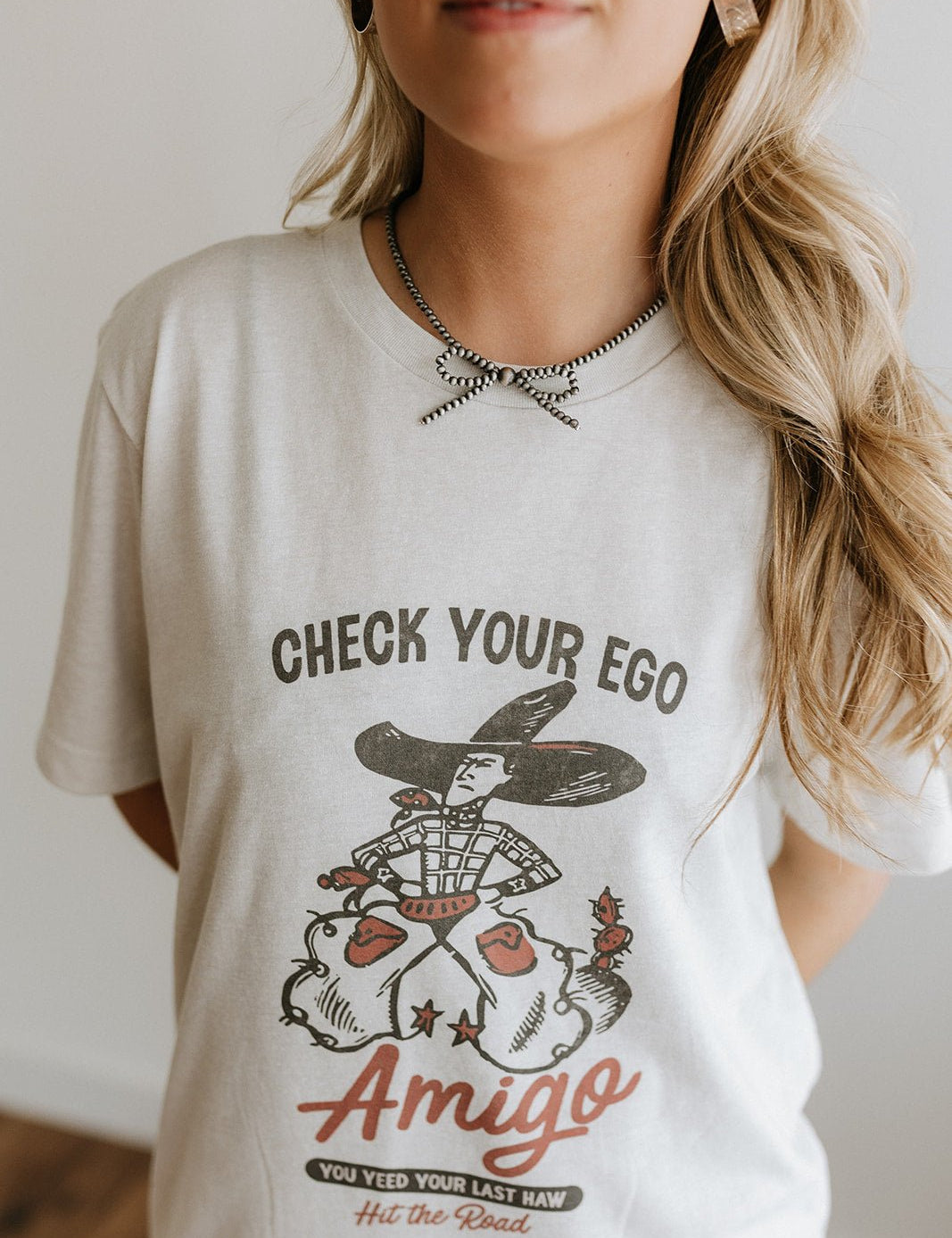 Check Your Ego Amigo Cowboy Graphic TeeCementS