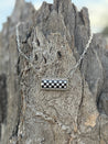 Checkered Bar Necklace
