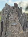 Checkered Bar Necklace
