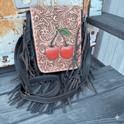 Cherry Crush Fringe Crossbody Bag