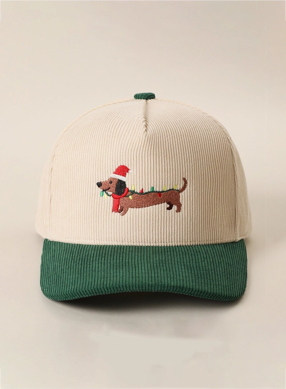 Christmas Dachshund Embroidered Trucker Hat
