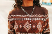 Chunky Chain Lariat Necklace