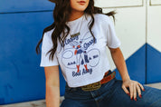 Classy Sassy Bad Assy Boxy Crop Graphic TeeWhiteS