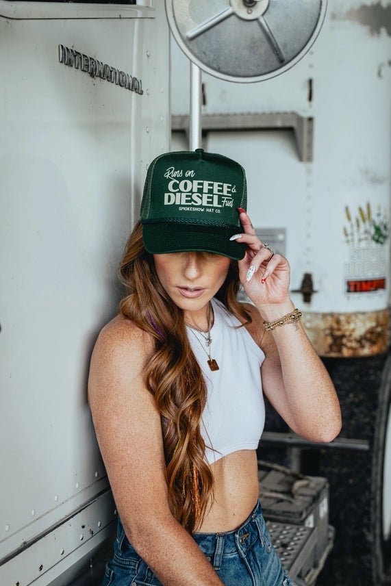 Coffee & Diesel Fuel Trucker Hat