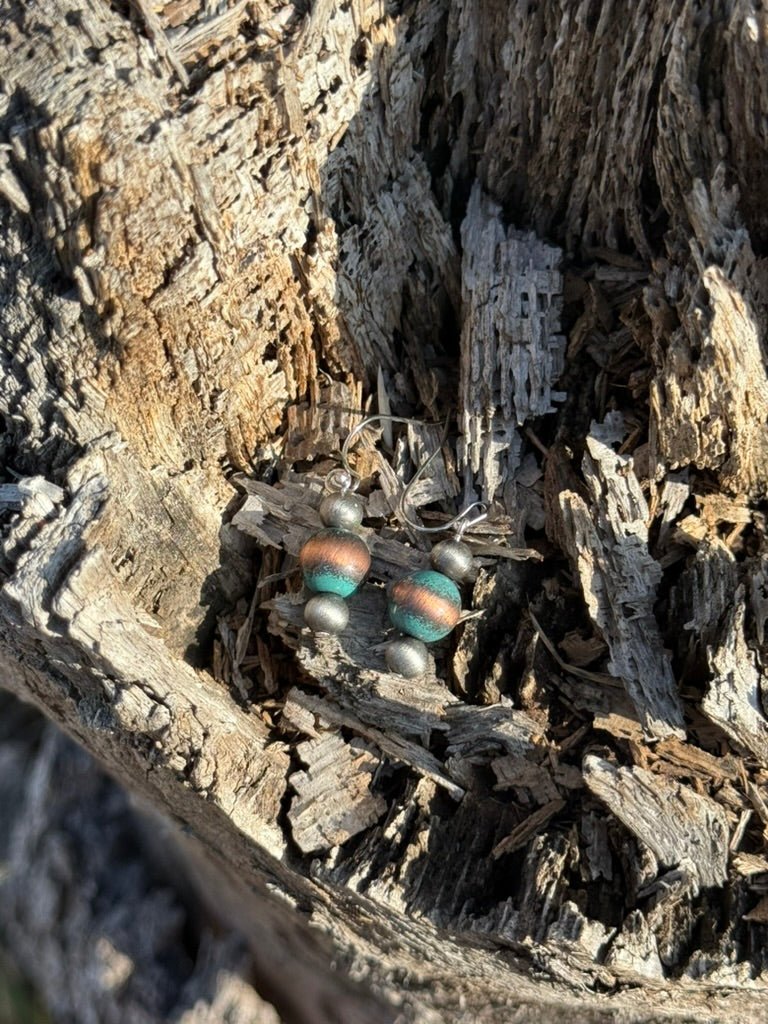 Copper Canyon Pearl Drop Earrings