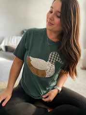 Cottage Mallard Embroidered Patch TeeS