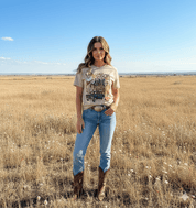 Country Christmas Santa Graphic TeeCementS