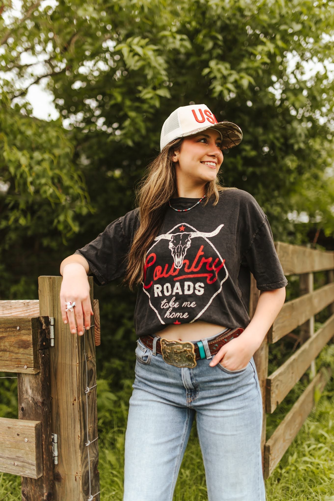 Country Roads Take Me Home Graphic TeeS