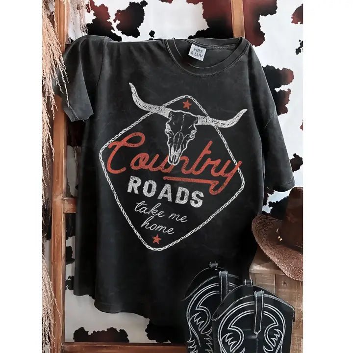Country Roads Take Me Home Graphic TeeS