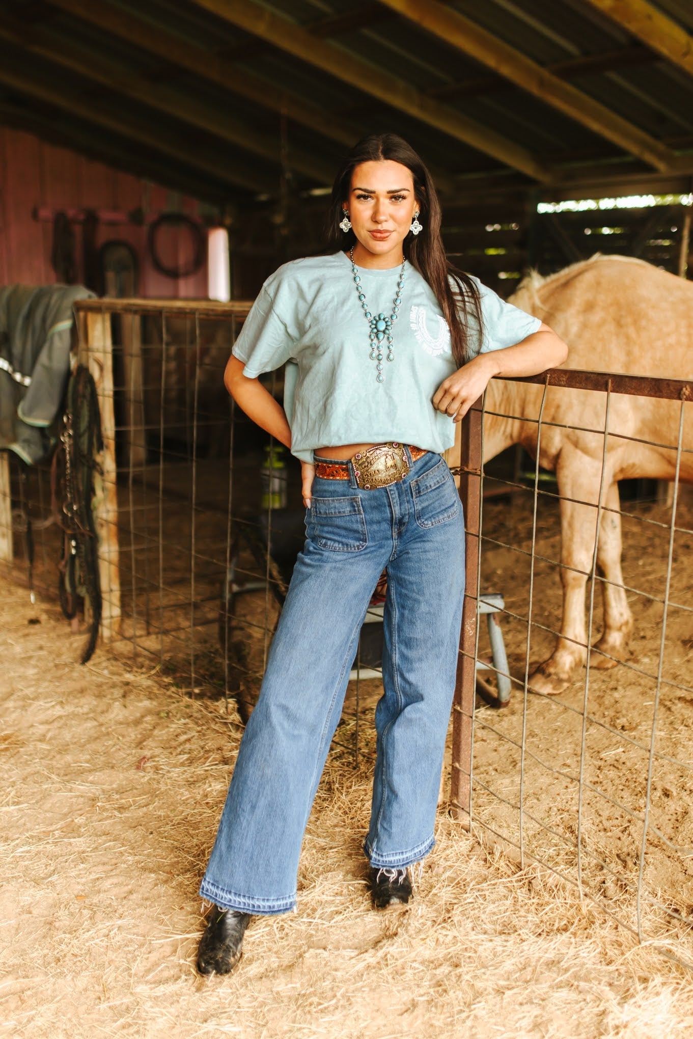 Country Roots Oversized Graphic TeeS/M