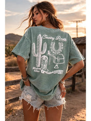 Country Roots Oversized Graphic TeeS/M