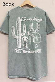 Country Roots Oversized Graphic TeeS/M