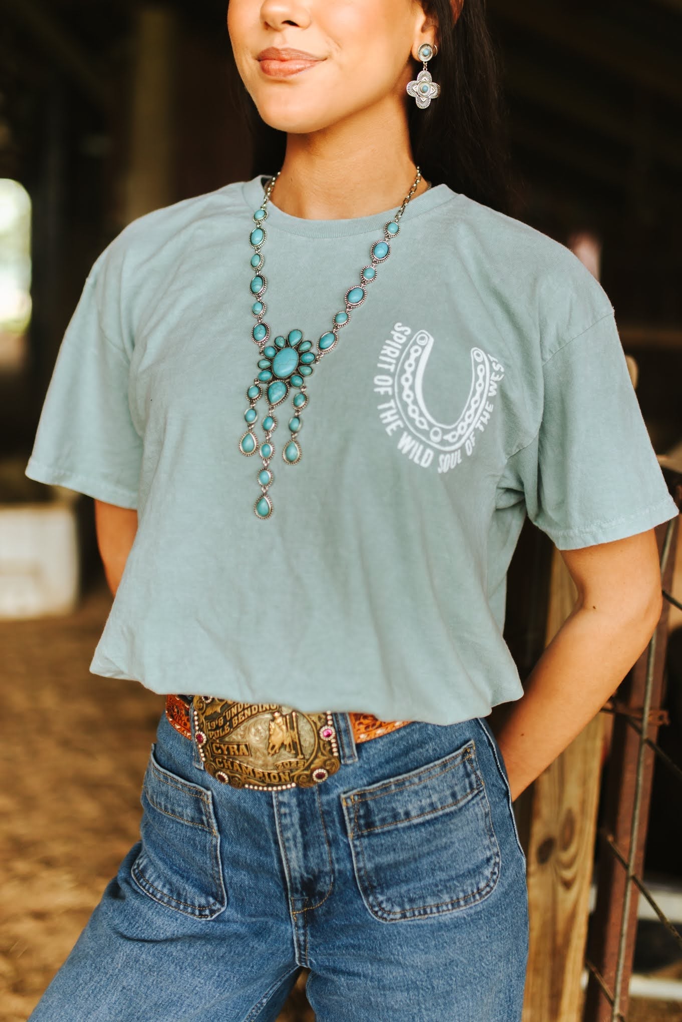 Country Roots Oversized Graphic TeeS/M