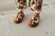 Cow Print Platform Slippers6