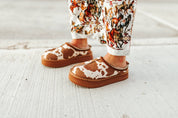 Cow Print Platform Slippers6