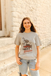Cowboy Airlines Graphic TeeGreyS