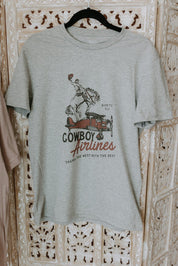 Cowboy Airlines Graphic TeeGreyS