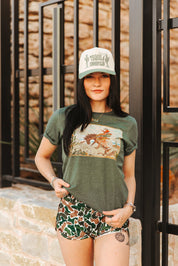 Cowboy Bucking Poster Graphic TeeS