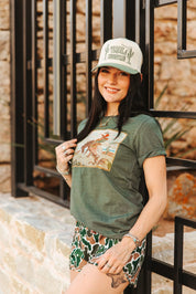 Cowboy Bucking Poster Graphic TeeS