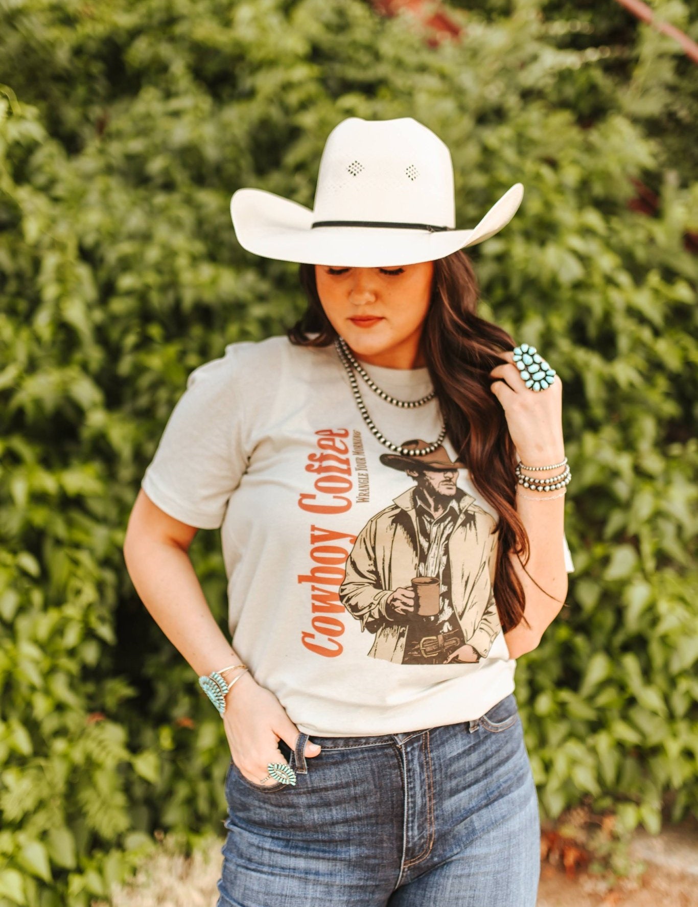 Cowboy Coffee Graphic TeeCementXS