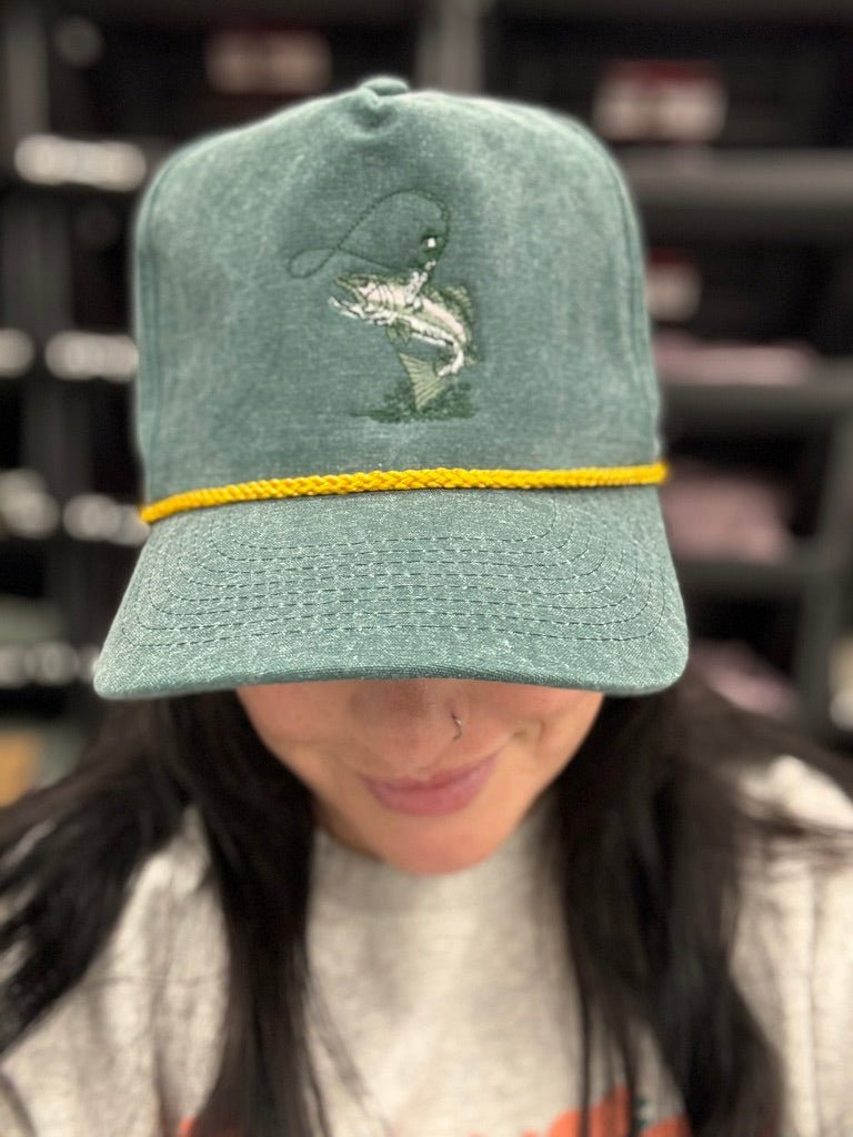 Cowboy Fisherman Embroidered Trucker Hat