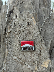 Cowboy Pendant Chain Necklace