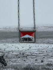 Cowboy Pendant Chain Necklace