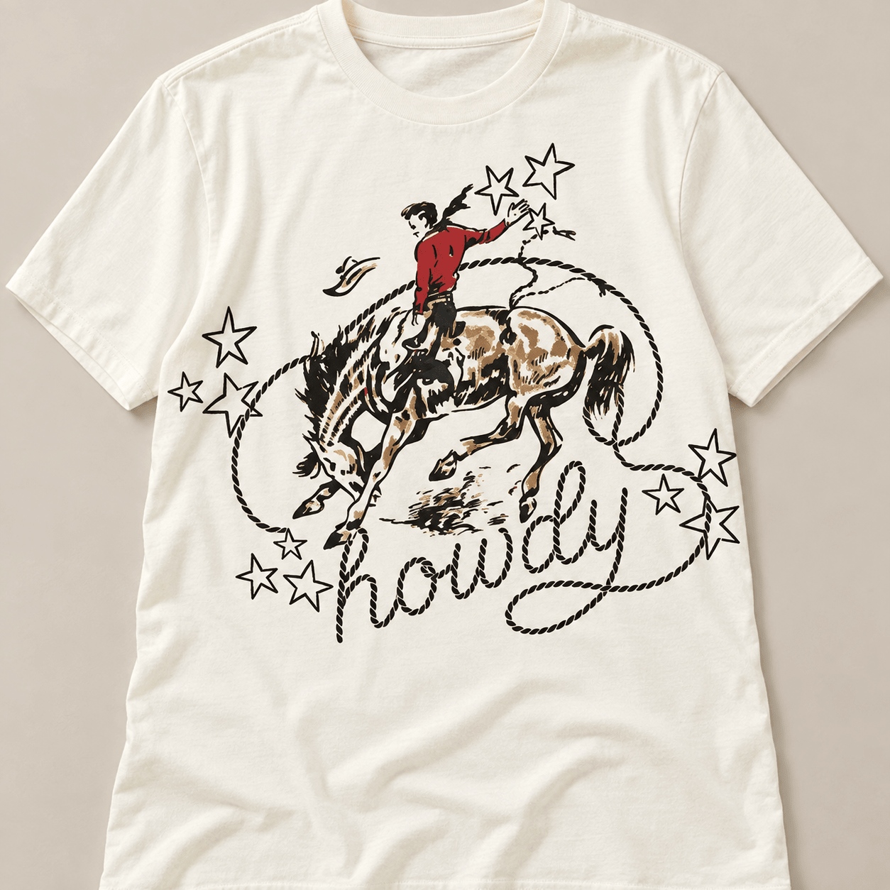Cowboy Spirit Howdy Graphic TeeS