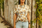 Cowboy Spring Cuff Sleeve TeeS/M