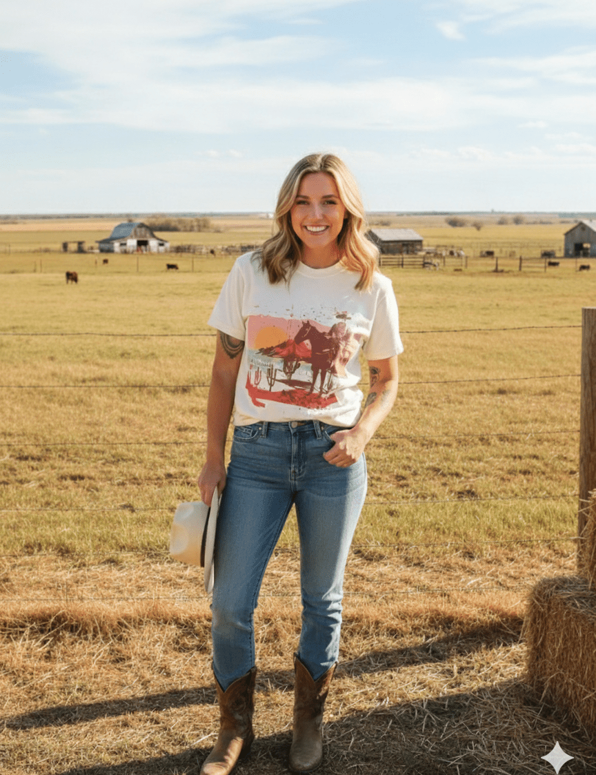 Cowboy State of Mind Graphic TeeS