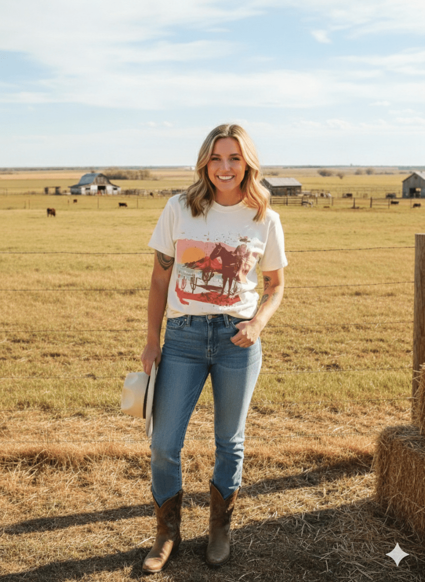 Cowboy State of Mind Graphic TeeS
