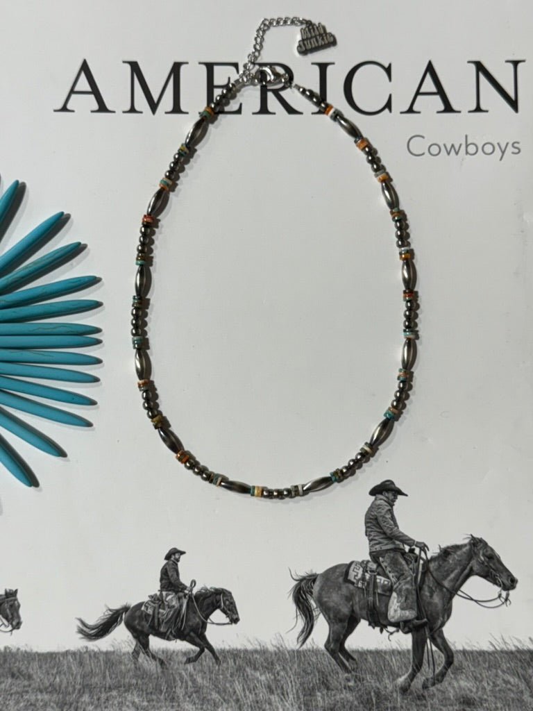 Cowboy Trail Heishi Beaded Choker