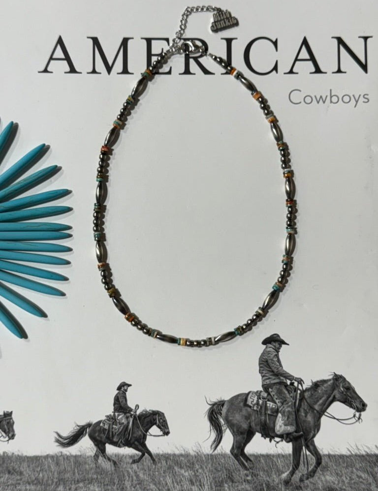 Cowboy Trail Heishi Beaded Choker