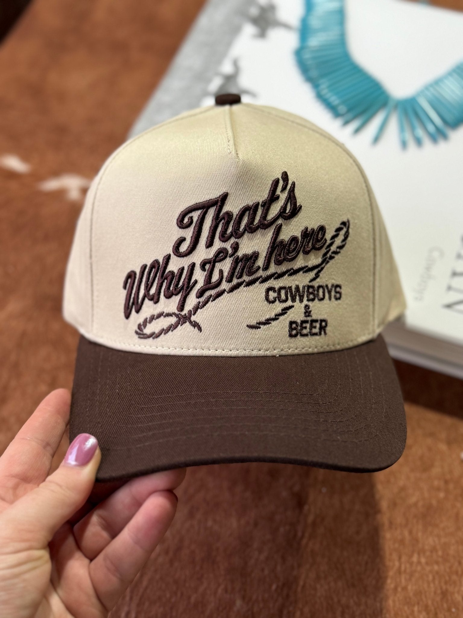Cowboys & Beer Embroidered Trucker Hat