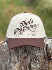 Cowboys & Beer Embroidered Trucker Hat