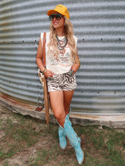 Cowgirl Club Crop Muscle TankS