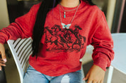 Cowgirl Rider Graphic SweatshirtMultiS
