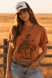 Cowgirl Rider Graphic TeeYamS