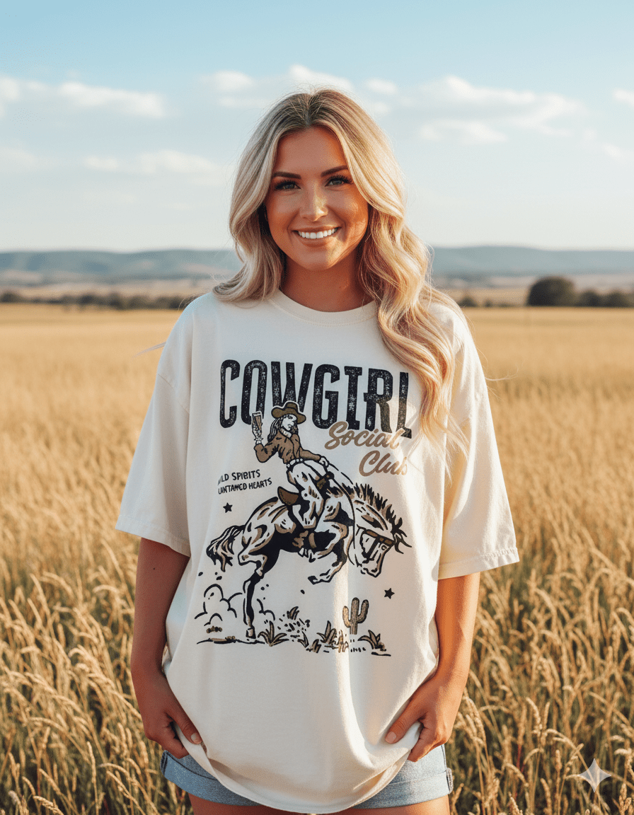 Cowgirl Social Club Wild Spirit Graphic TeeS