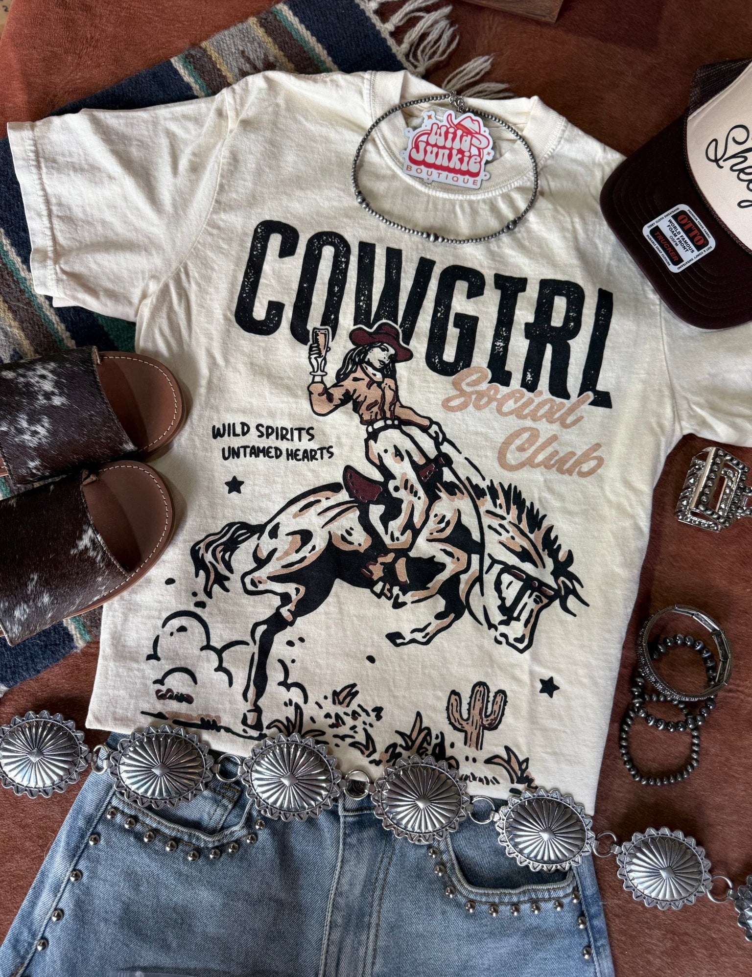 Cowgirl Social Club Wild Spirit Graphic TeeS