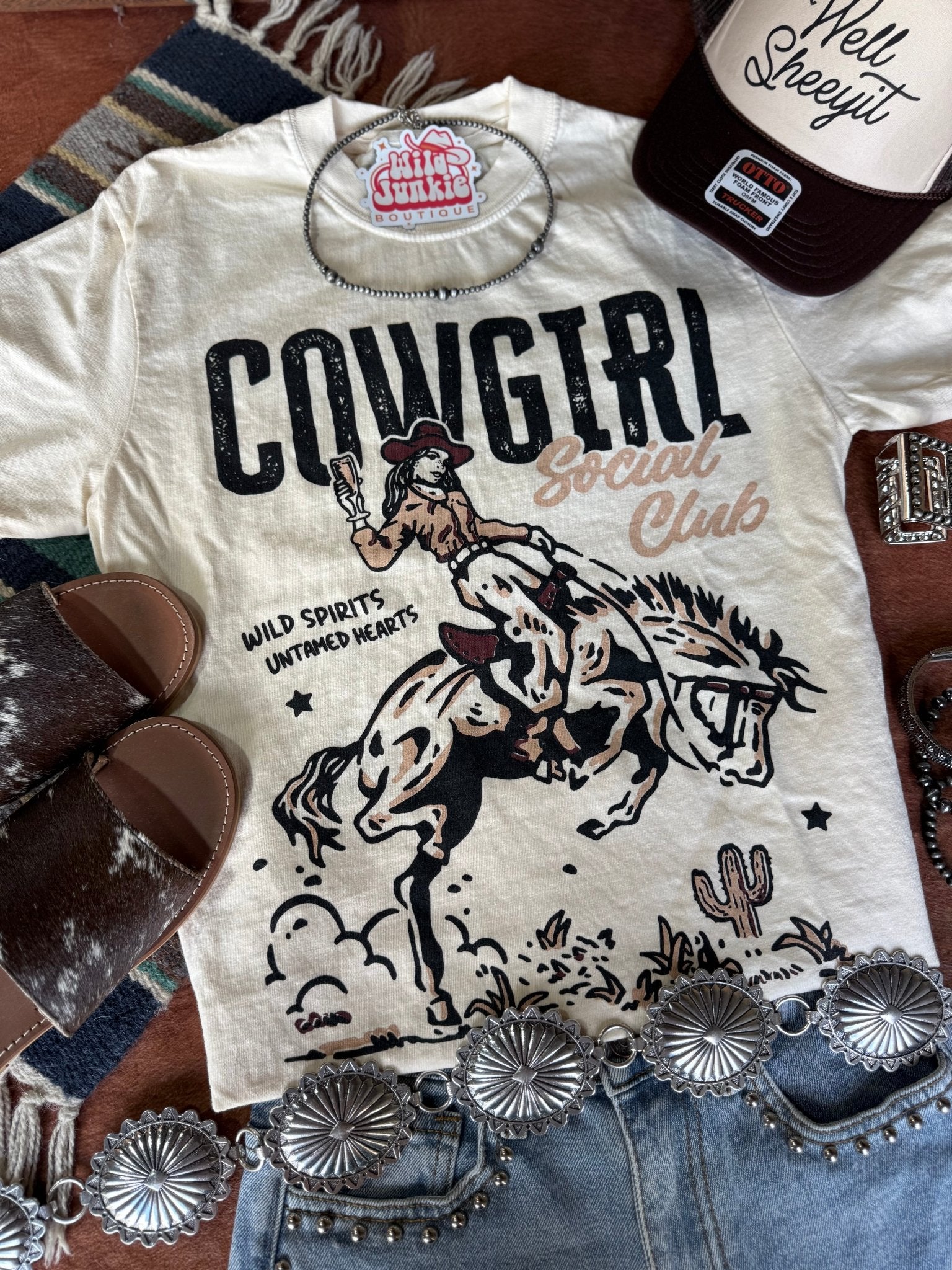 Cowgirl Social Club Wild Spirit Graphic TeeS