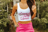 Cowgirls Make Better Lovers Cropped Tank TopWhiteS